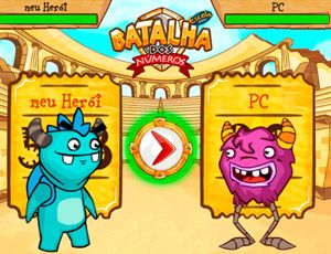 Batalha dos números: jogo educativo