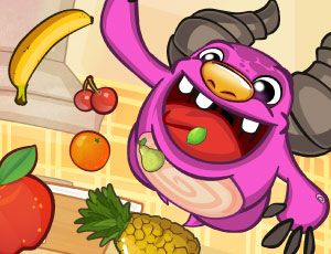 Monstro come fruta: jogo educativo