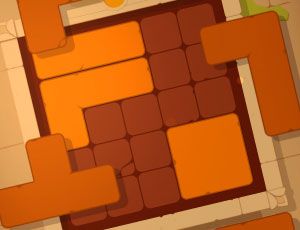 Gui jogo jogo 3 puzzle de blocos e conjunto de botões